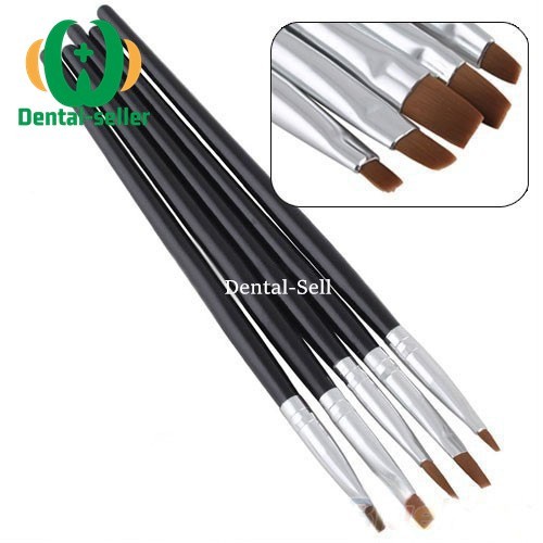 5Pc/Kit Dental Resin Brush Pens Shaping Adhesive Brushes Pen Composite Porcelain