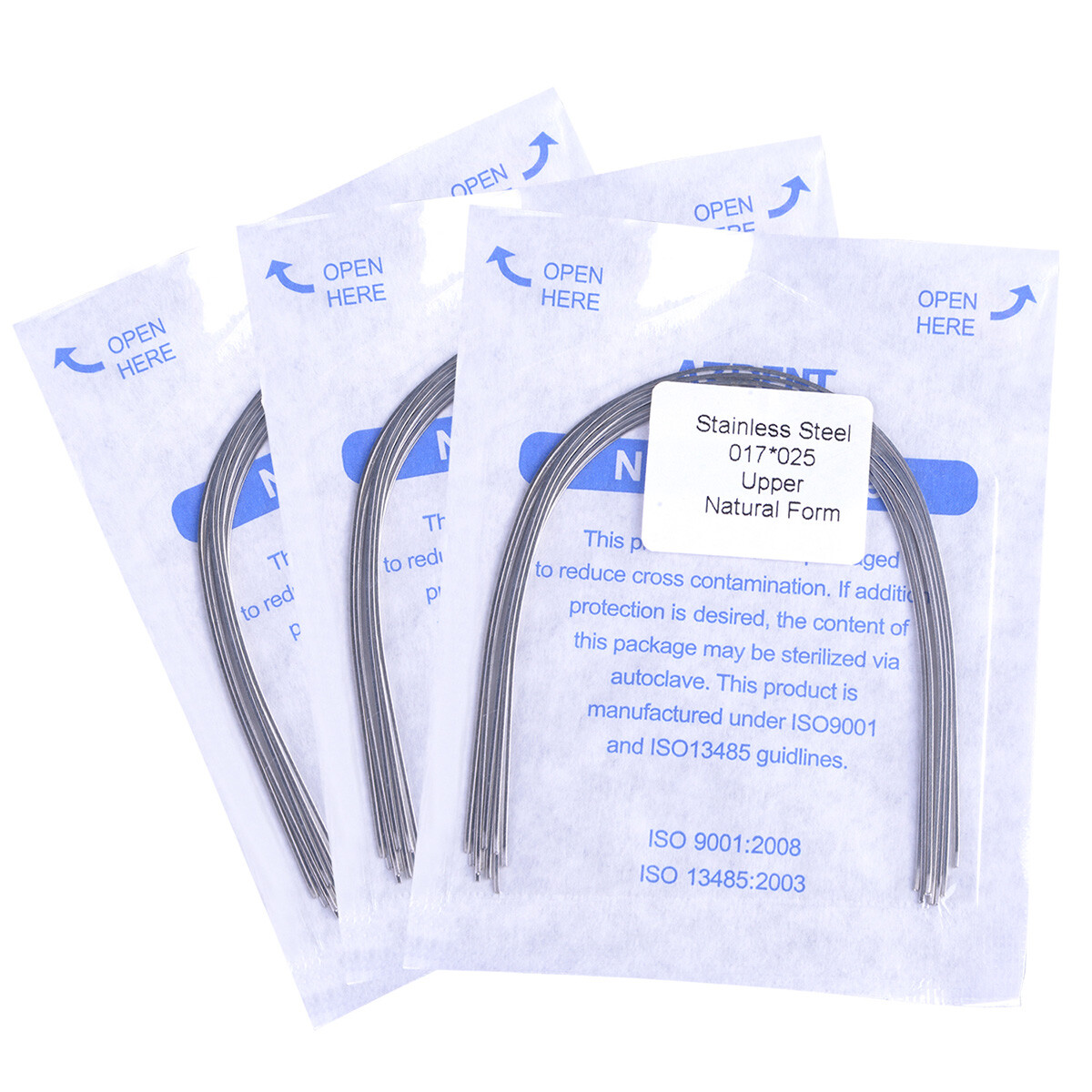 AZDENT Dental Stainless Steel Rectangular Arch Wires Nature Form / Oval Form