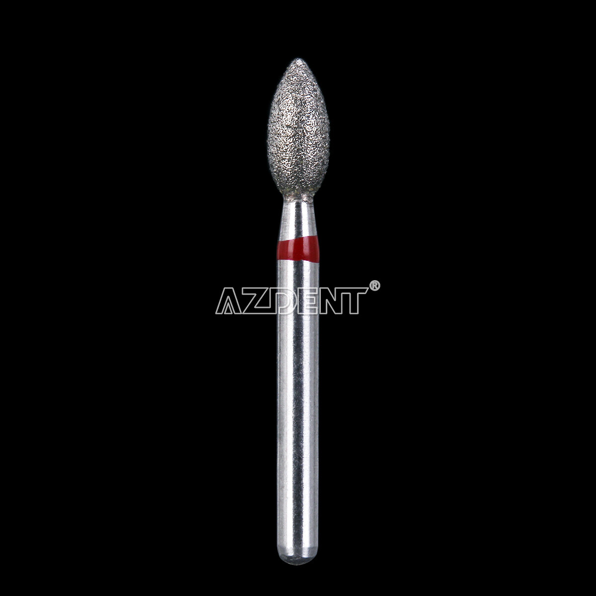 AZDENT Dental Dimond Burs Football #368-023F Fine Red 10Pcs/Pack