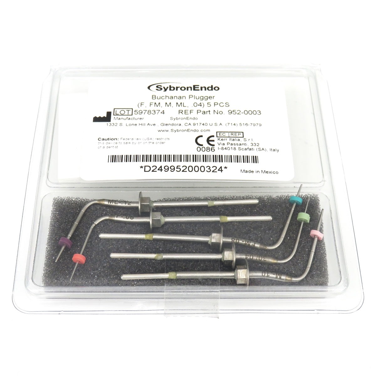 Sybron Kerr Elements Buchanan System B Heat Pluggers – Assorted Original