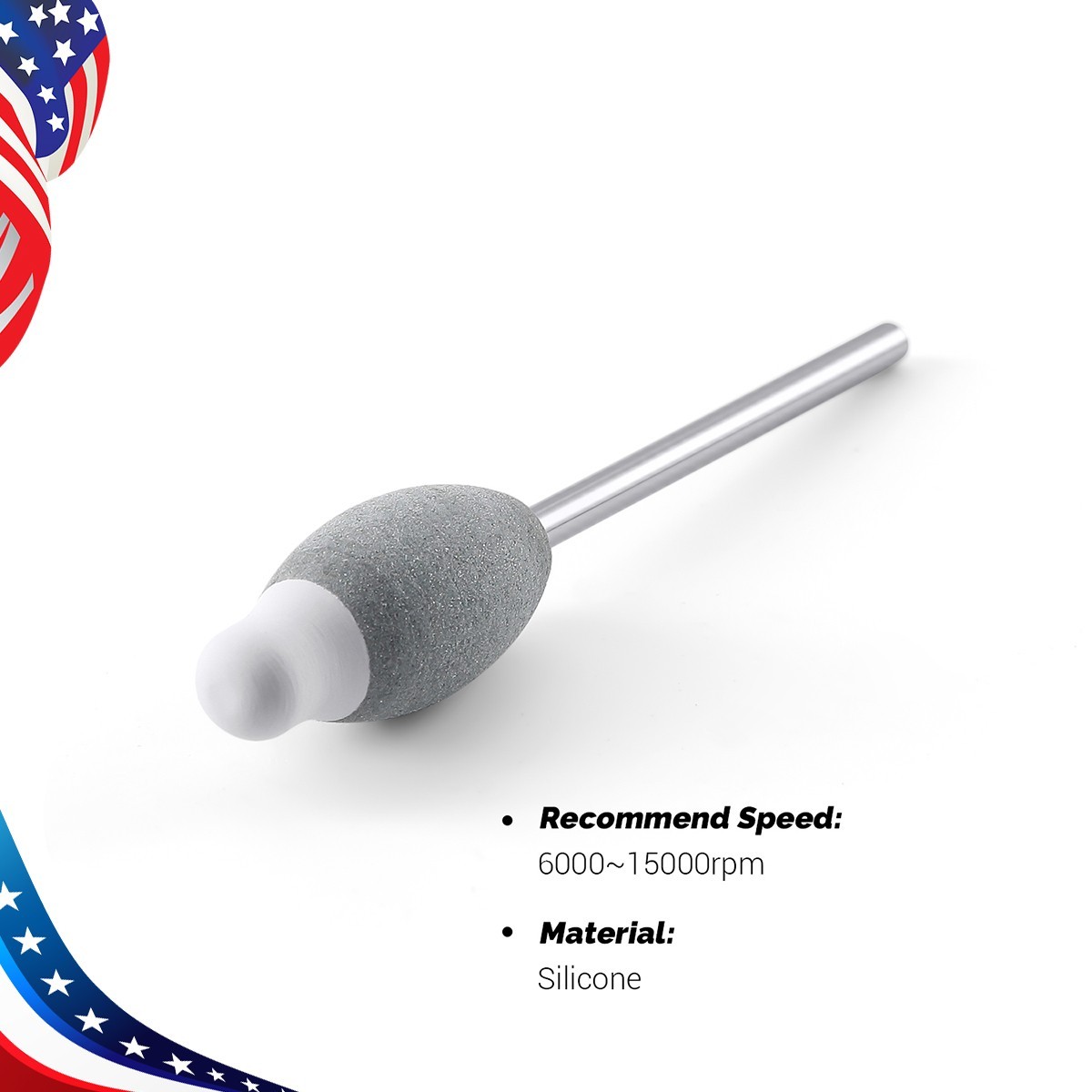 5pcs Dental Zirconia Silicone Polishing Morphology Wheel Trimming Kit HP2.35mm
