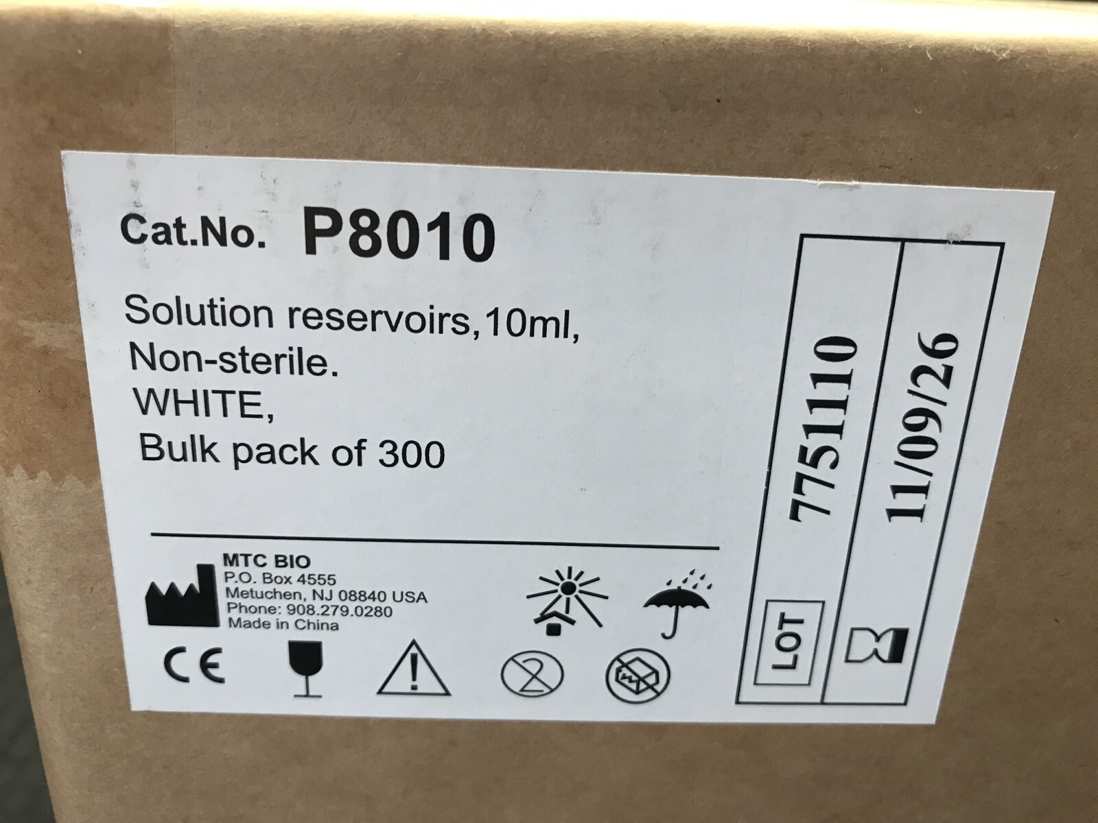 (300/Cs) MTC BIO Aspir-8 10mL PS Reagent Reservoir Non-Sterile P8010