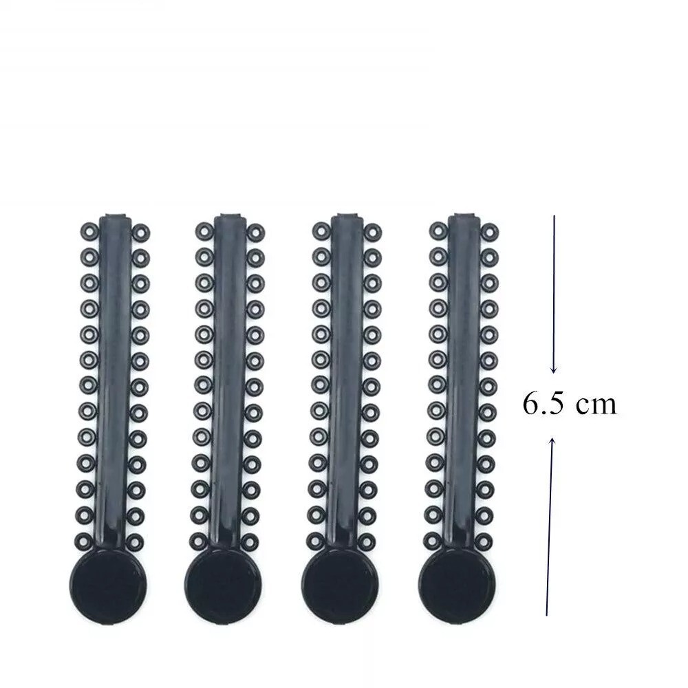 Orthodontic Ligature Ties Black Orthodontic O-rings Braces Rubber Bands 1040pcs