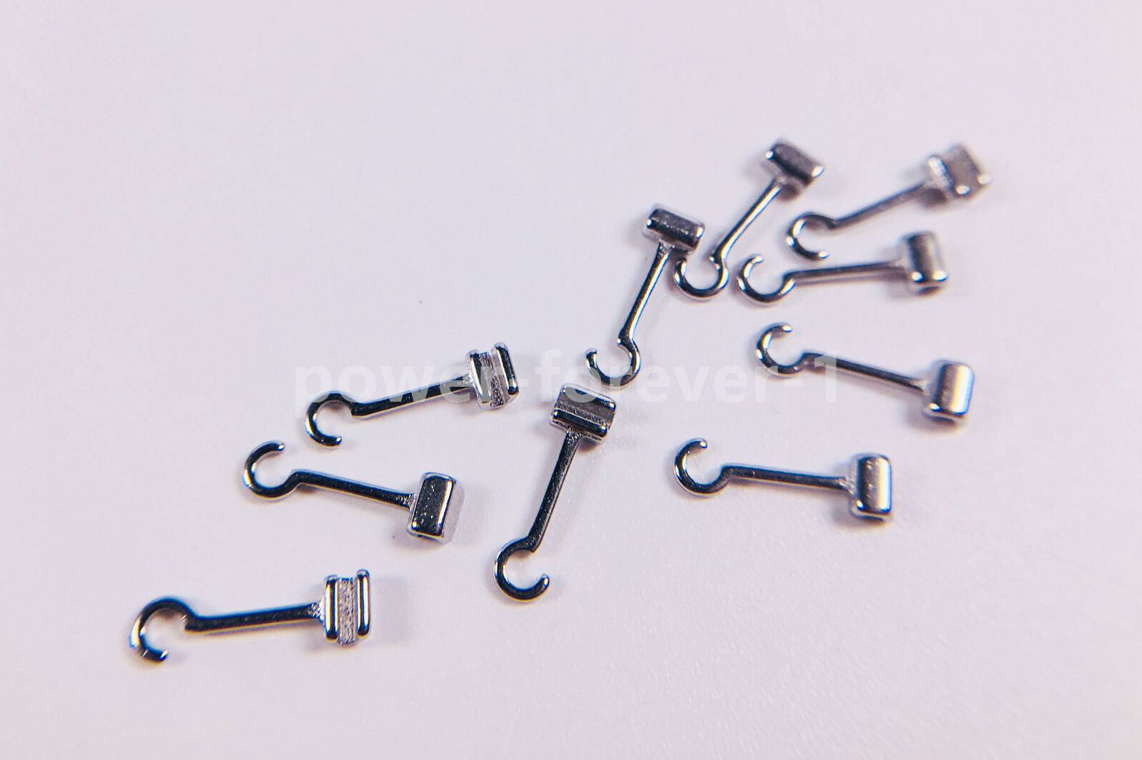 10Pcs Extra Long 9mm Orthodontic Crimpable Split Curved Hooks Left Right Dental