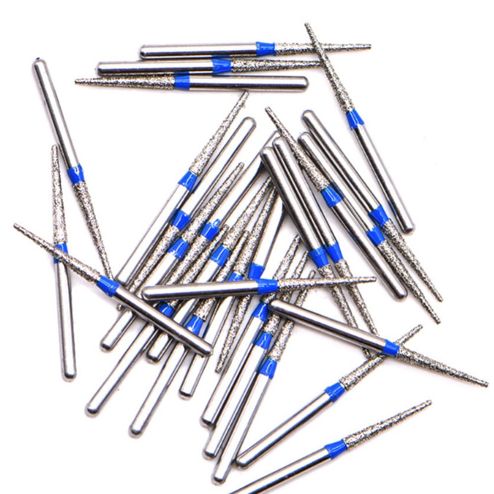 100PCS Dental DIA-BURS Diamond Burs 1.60mm for High Speed Handpiece 5Pcs/pack