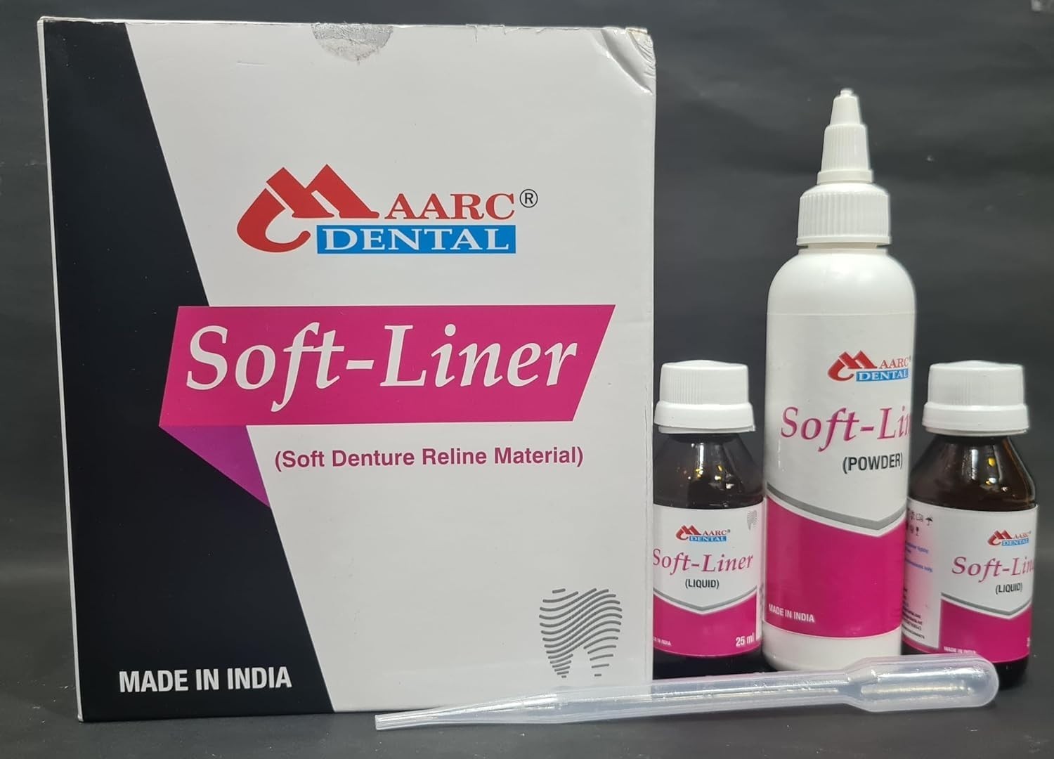 Maarc Soft Denture Reline Material for Temporary Re-Basing Acrylic Dentures