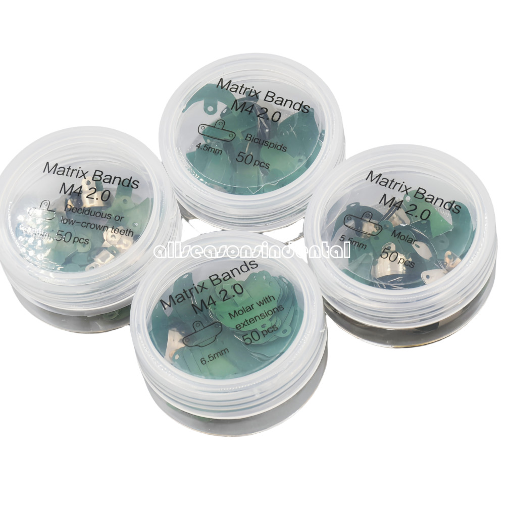 16 Option Dental Matrix Bands M4 Sectional Contoured Matrice Palodent V3 Style