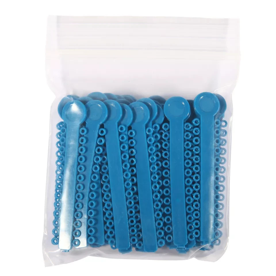 1040Pcs Dental Elastic Ligature Ties Rubber Bands Loops for Orthodontic Braces