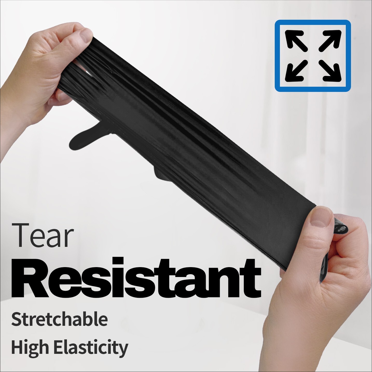 Disposable Nitrile Exam Gloves, 5 Mil Black, Powder-Free Heavy Duty Clean Glove