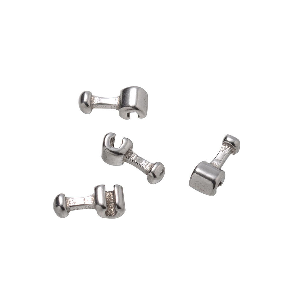 10pc Dental Orthodontic stop Lingual Buttons Crimpable Hooks Long/Short/left/Rig