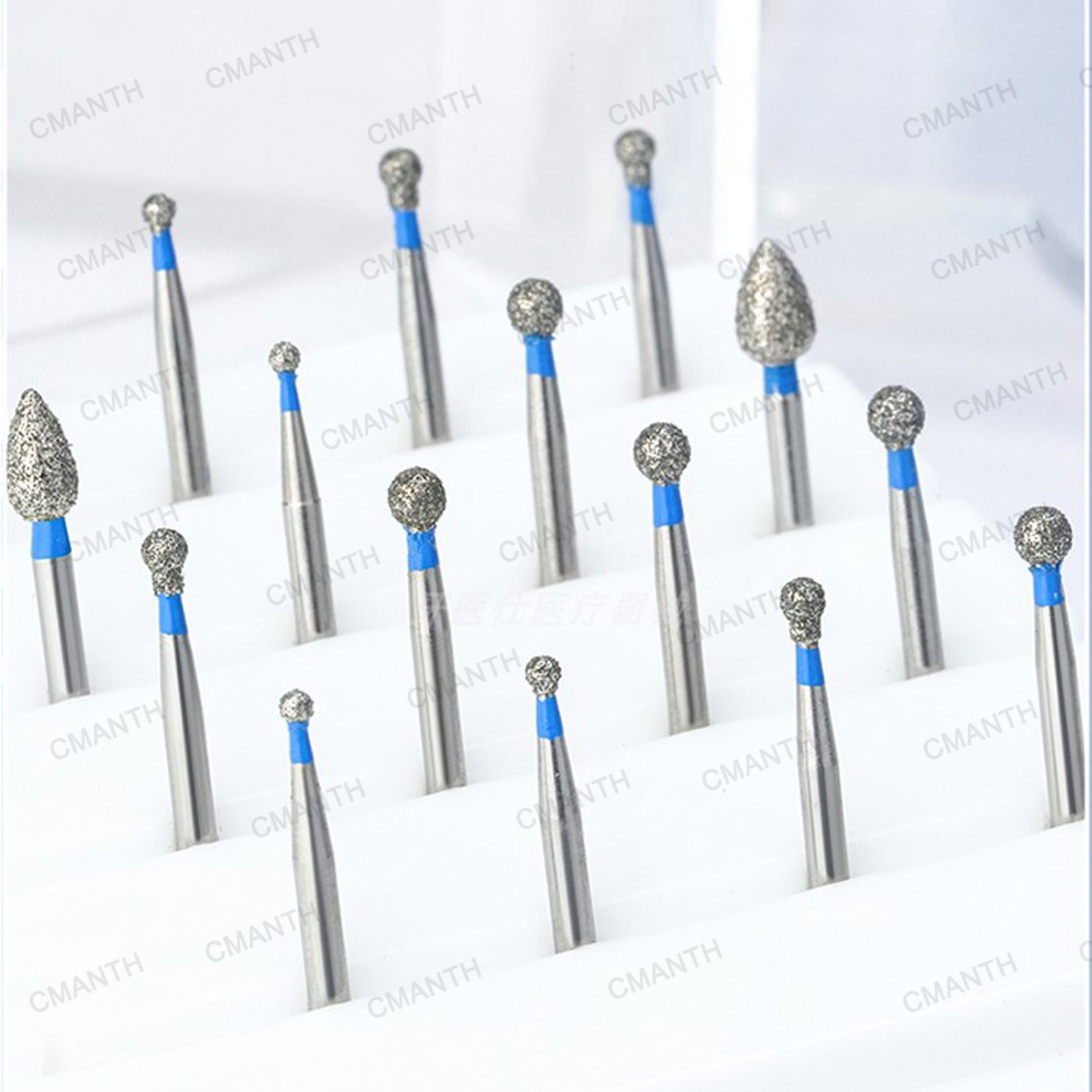 US Dental Burs Polishing Tools Dia.1.6mm For High Speed Handpiece Material 20Pcs