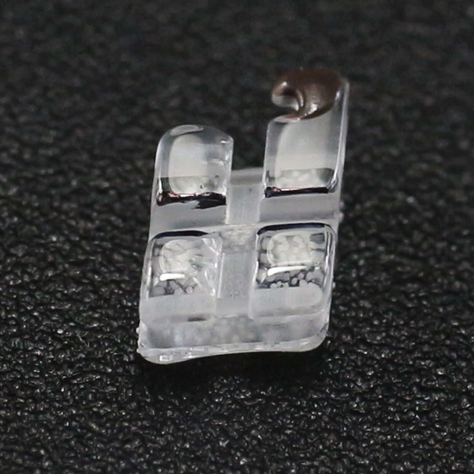 Dental Orthodontic Sapphire Bracket Monocrystalline Aesthetic Roth 022 345 Hooks