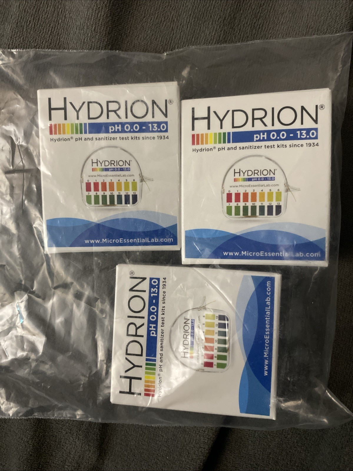 Hydrion PH and Sanitizer Test Kit Micro Essential 0.0-13.0 Cat#93Exp05/2028 5box