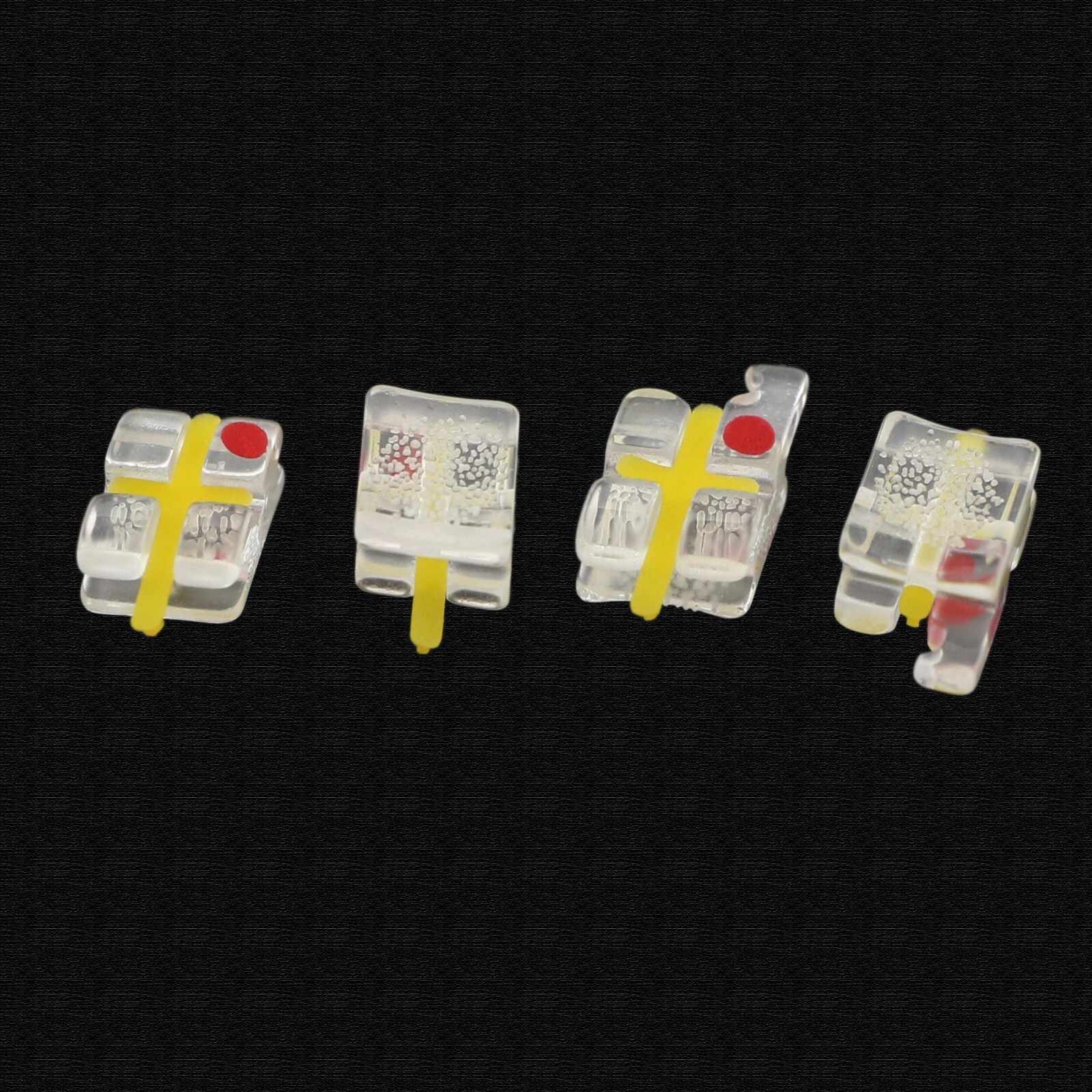 Orthodontic Bracket Sapphire Monocrystalline Braces Ceramic ROTH 022 345 Upper