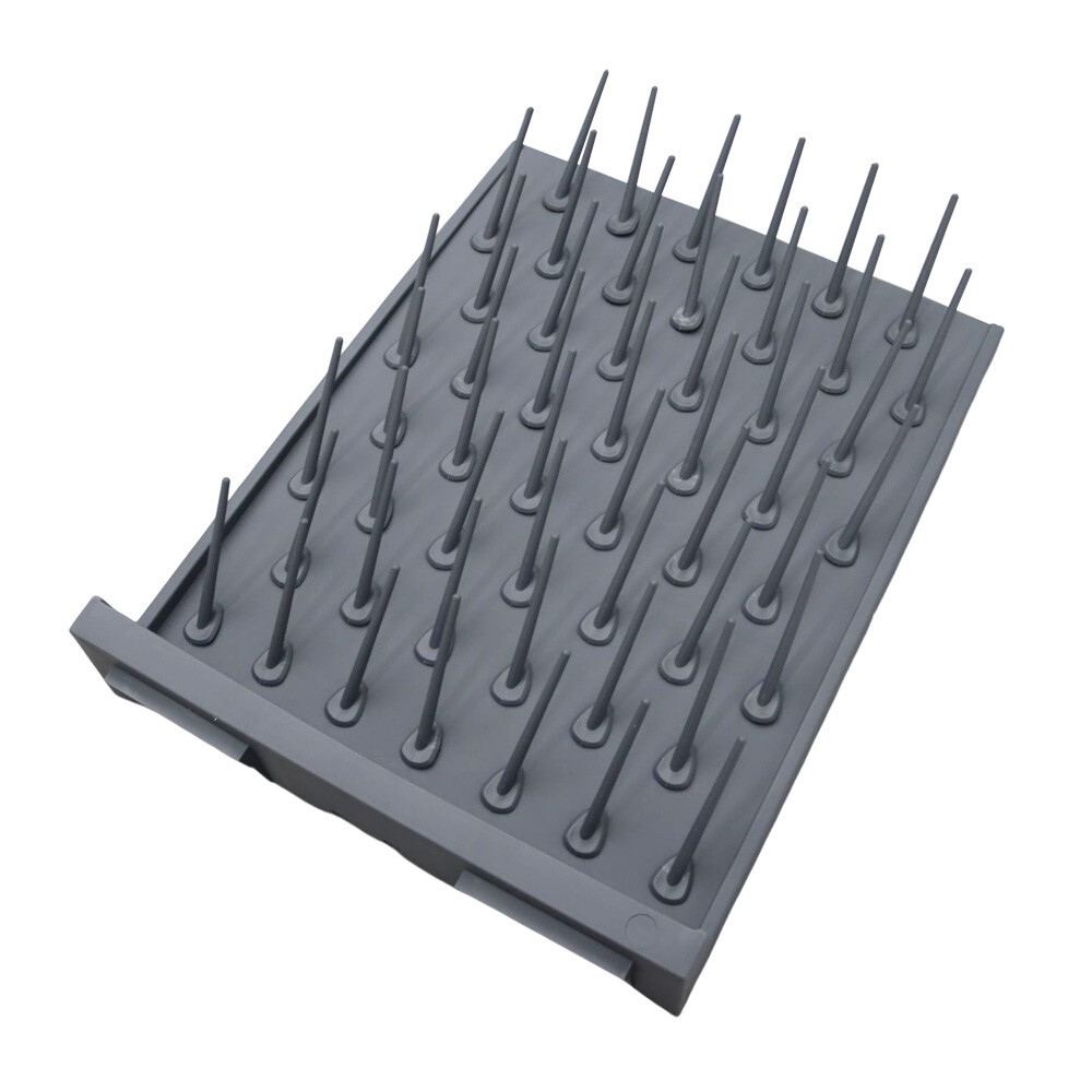 Detatchable 52-Pegs PP Drying Drip Rack Desk/Wall-mount for Test Tubes Flasks