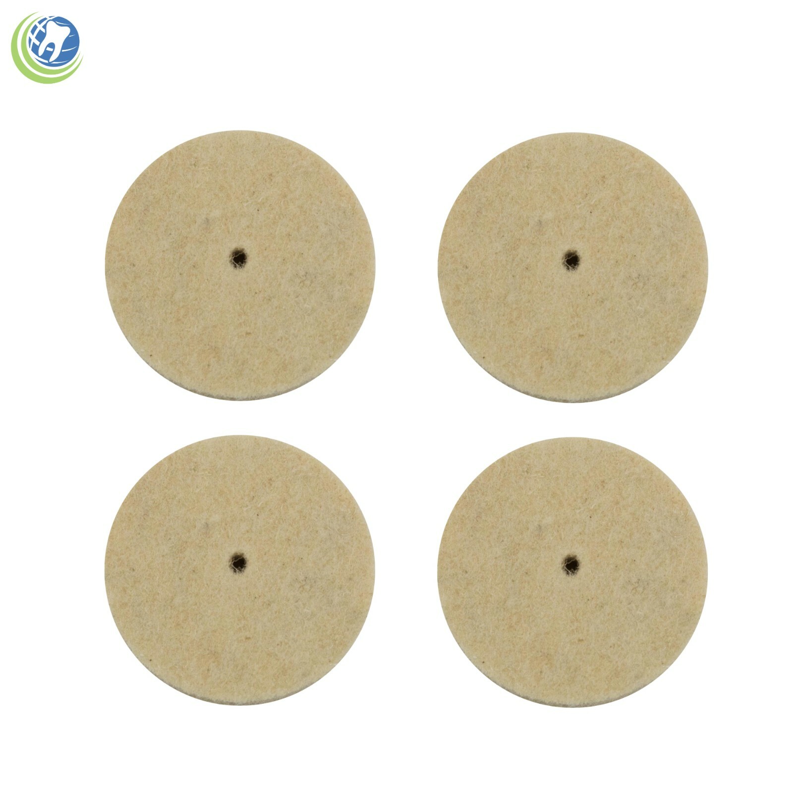 100 X HARD WOOL FELT POLISHING FINISHING BUFFING WHEEL DISCS DENTAL LAB ROTARY