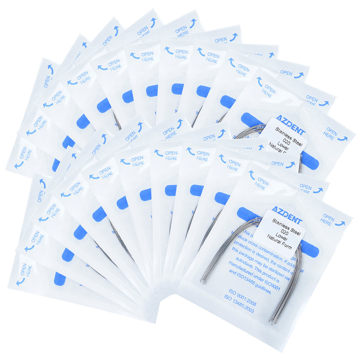 Dental Orthodontic Natural Form Arch Wires Stainless Steel Round 10PCS/Pack HOT