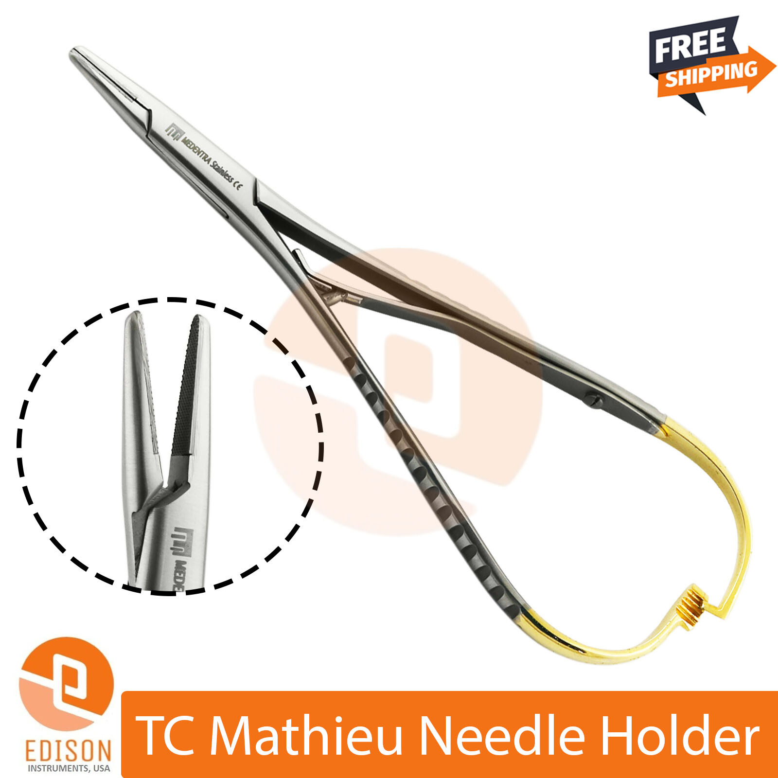 Orthodontic TC Distal End Cutter Hard Wire Bracket Holding Tweezers Dental Plier