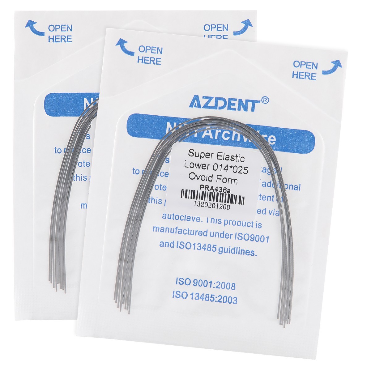 Dental Orthodontic Stainless Steel Natural Rectangular Arch Wire AZDENT 10PCS/PK