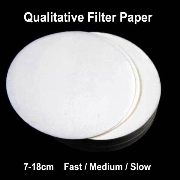 7cm-18cm Qualitative Filter Paper 100 Pieces for Chemistry Laboratory Supply