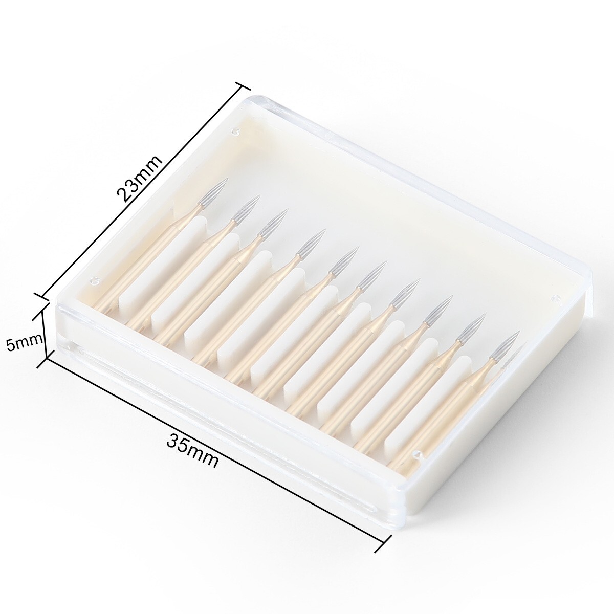 10pc FG7901 Dental Tungsten Carbide Gold Burs Polishing For High Speed Handpiece
