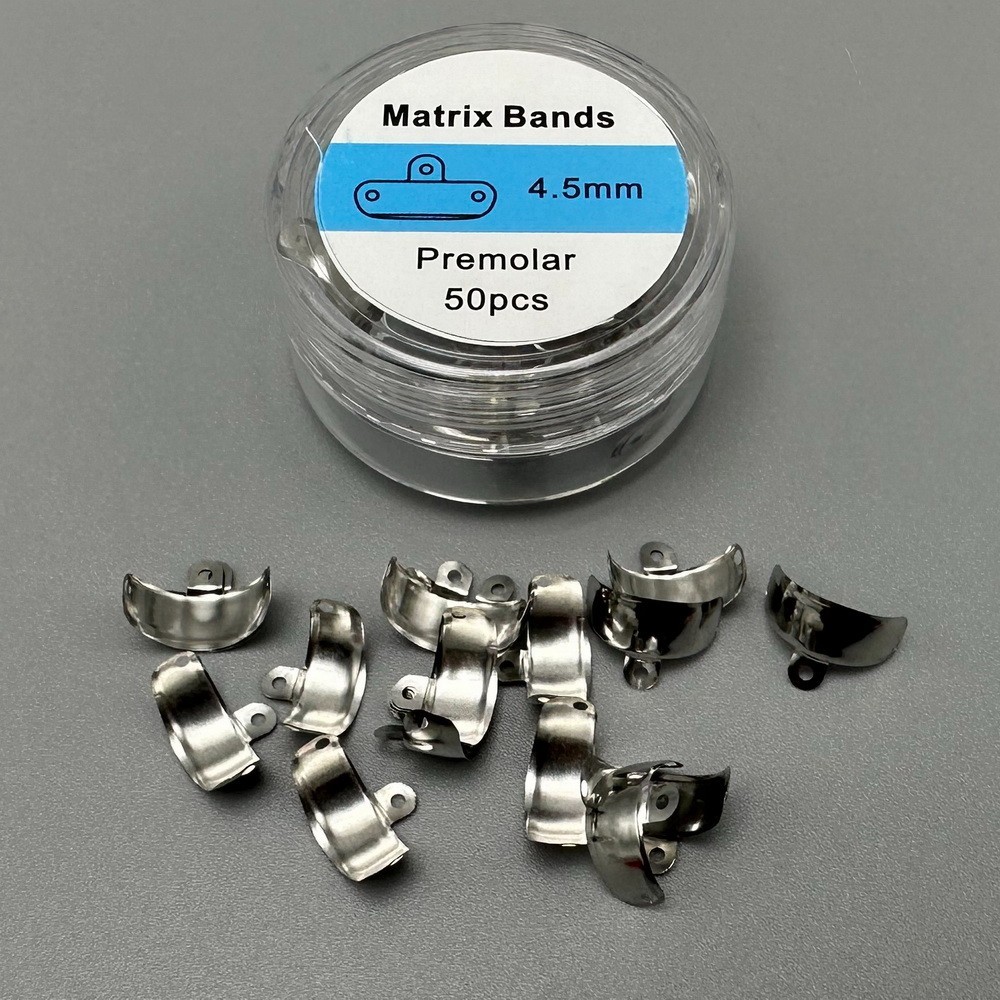 Dental Nickel Titanium Clamping Ring Matrix Bands Sectional Contoured Matrix