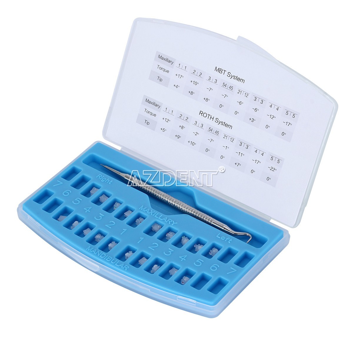 Dental Orthodonic Brackets Braces Self-Ligating Roth MBT 022 345 Buccal Tubes