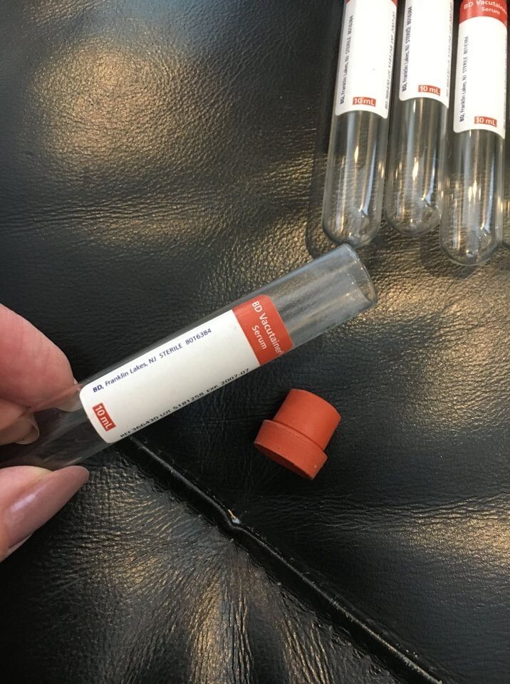 Halloween Props, GLASS VIALS, 9 TEST TUBES, Glass Vials, Creepy Decor