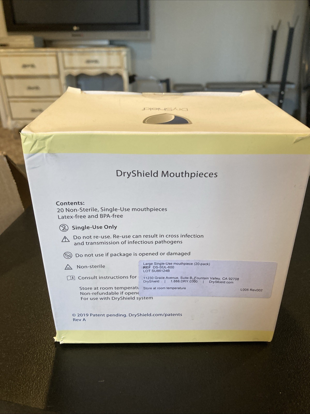 Dryshield DS-SUL-600 DryShield Mouthpieces Single Use 20/Pk Large
