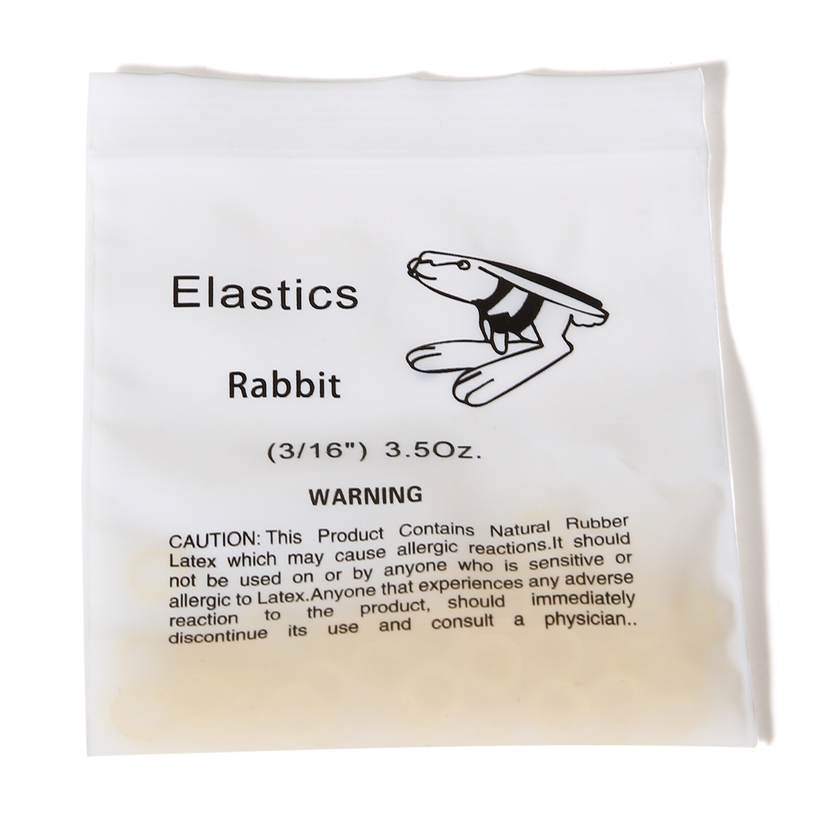 Dental Orthodontic Elastics Bands Rabbit Force 3.5 OZ,3/16″ 500pcs with 5 bags