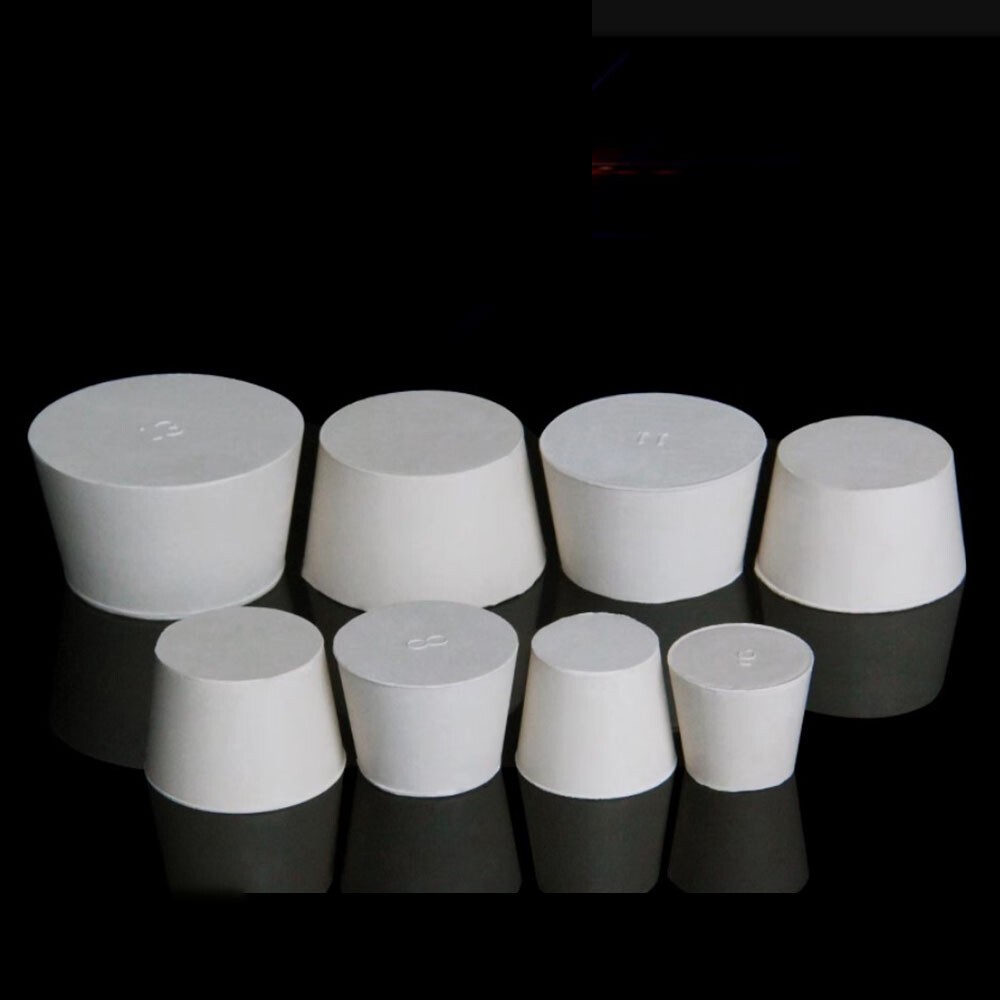 Rubber Bung Stopper Tapered Plugs Laboratory Solid Stoppers Sizes Various Flask