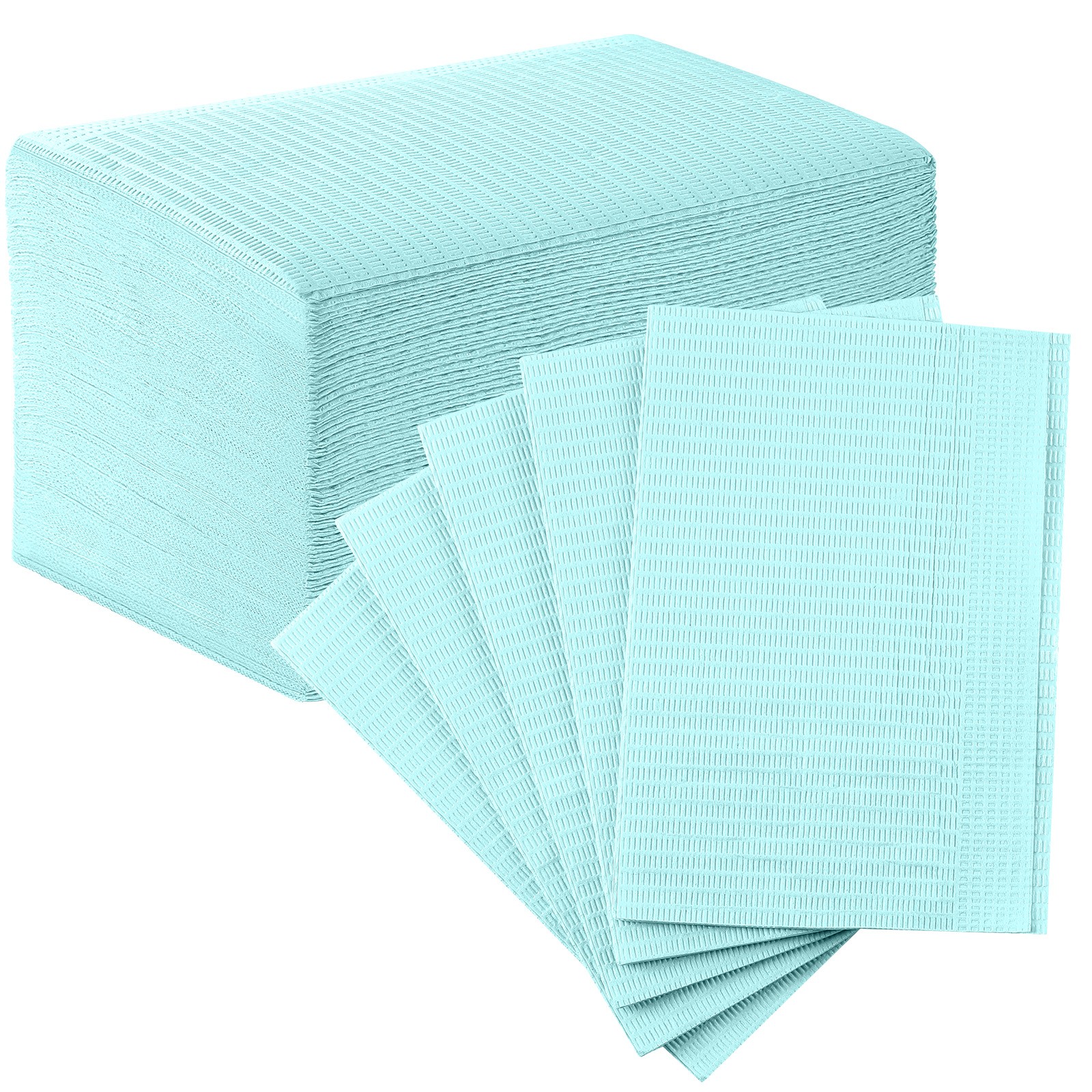 Blue Disposable Dental Bibs 3-Ply Medical Tattoo Towel 13″x18″-Up to 1000pcs