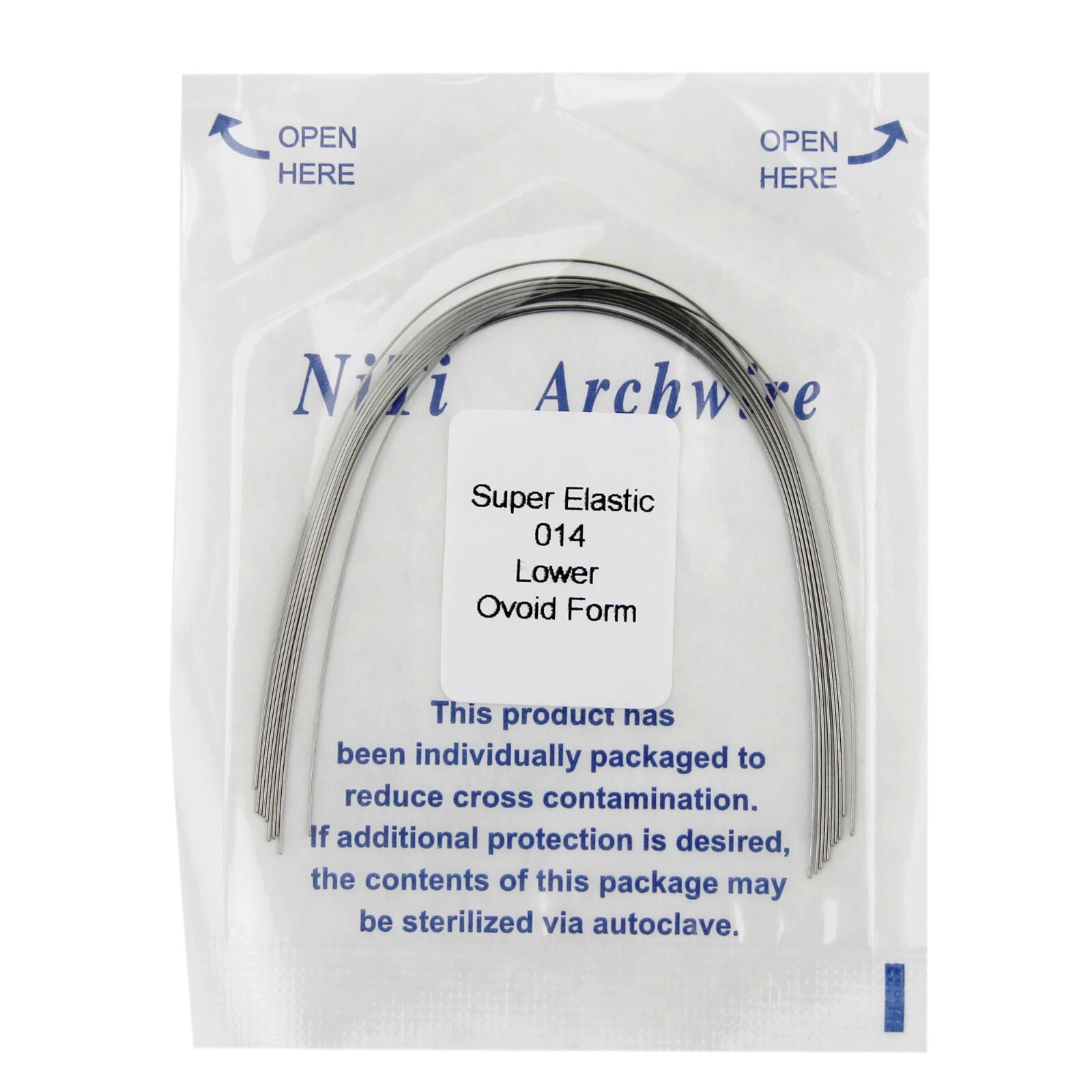 100PCS Dental Orthodontic Arch Wire Niti Super Elastic Round Rectangular Ovoid