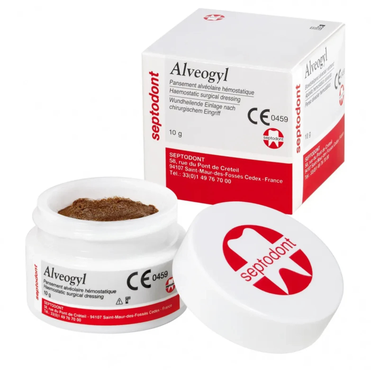 Septodont Alveogyl Dental Dry Socket Paste Alveolitis Dressing Iodoform Eugenol