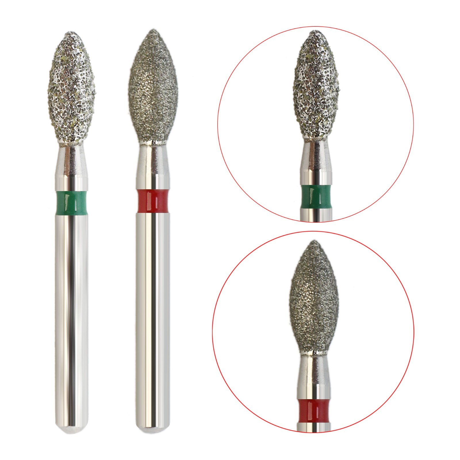 Dental Burs Diamond FG High Speed Burr Egg Round End Taper 368 856 850 Fine Grit