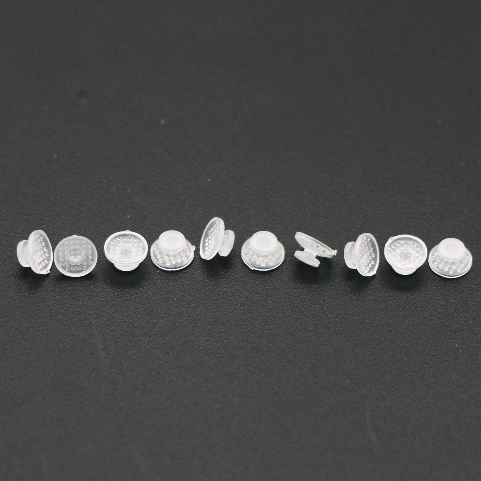 US 100Pcs/Pack Dental Ortho Ceramic Clear Lingual Buttons Bondable Round Base