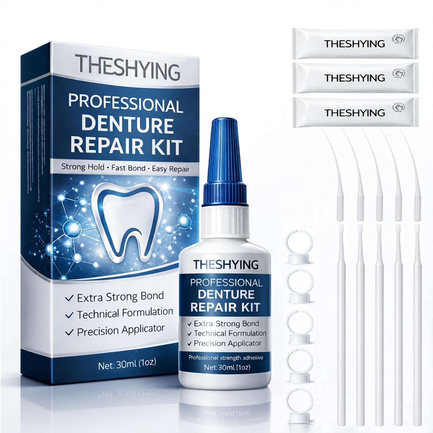 Professional Dental Lab Instant Bonding Glue for Dentures & Repairs – Fast-Setti