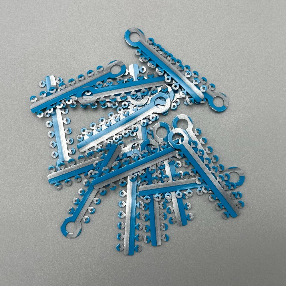 1Pack Dental Orthodontic Elastic Ligature Ties Rubber Bands Single/Double Colors