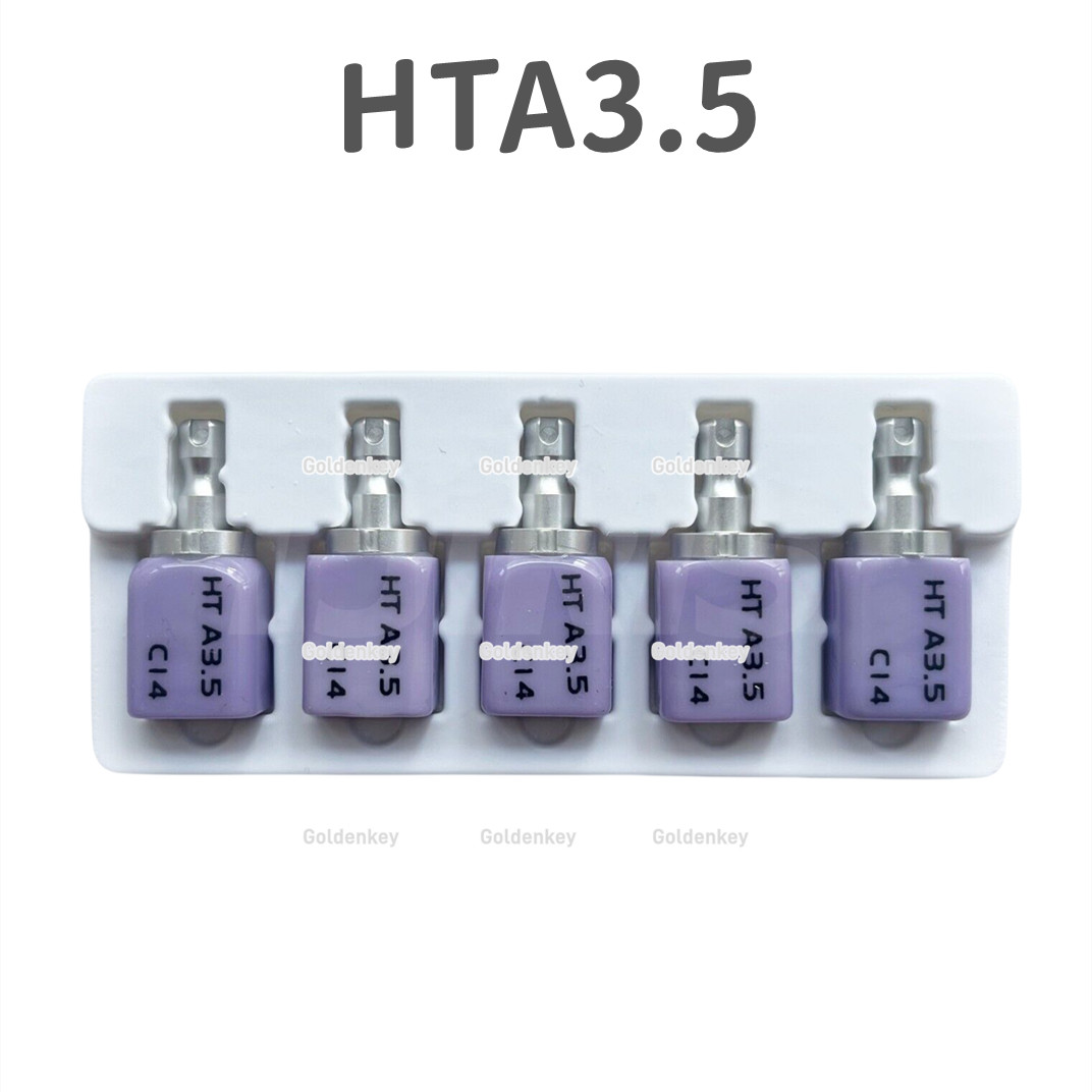 5Pcs/Box C14 Dental Glass Ceramic Lithium Dislicate Blocks Cerec CAD CAM