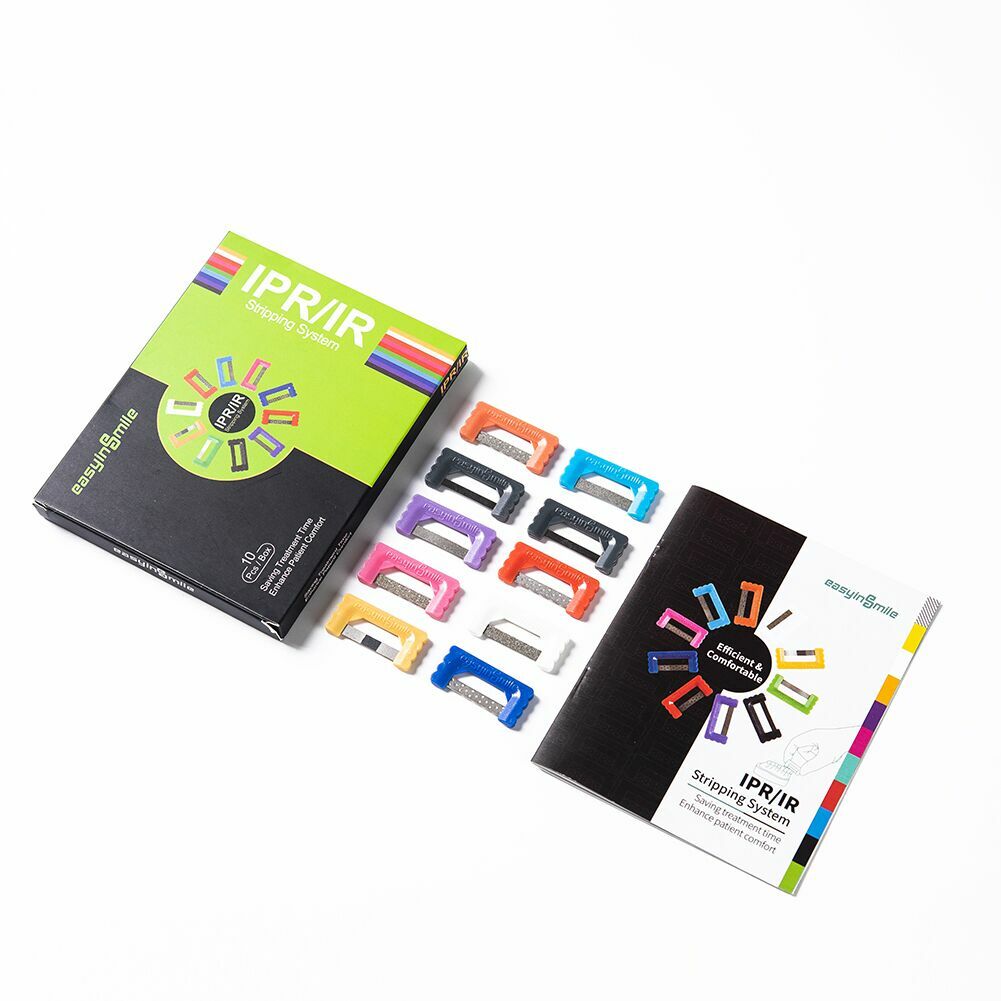 10pc Dental Interproximal Reduction Enamel Strips Orthodontic IPR stripping saw
