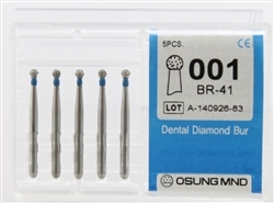 Dental Diamond Burs, Standard Grit Multi-Use, 5 Pcs/Pk [001BR-41]