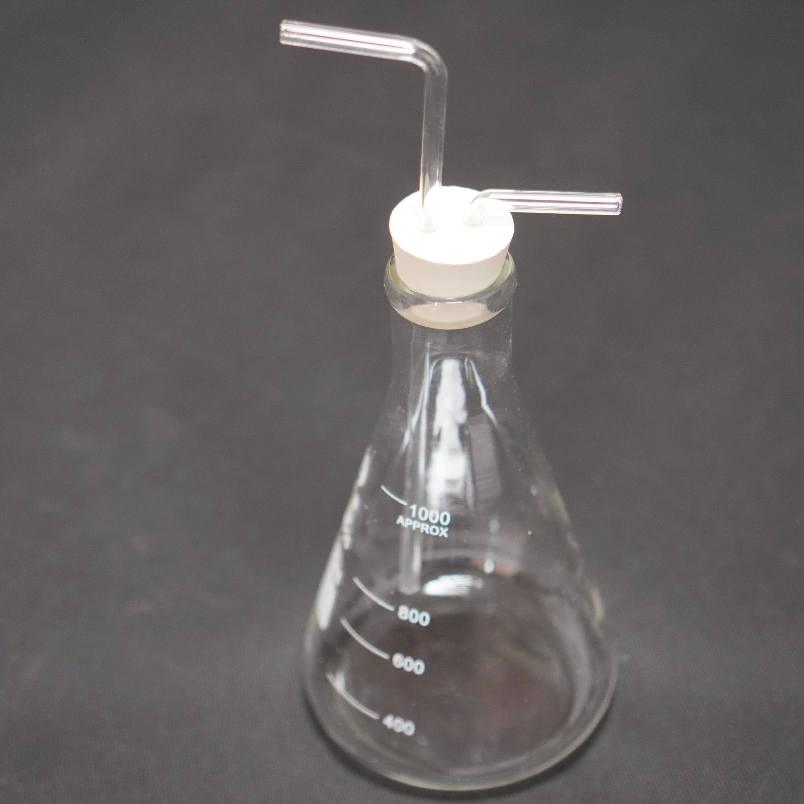 1000 ml lab glass erlenmeyer gas washing bottle wash bottle lab glassware