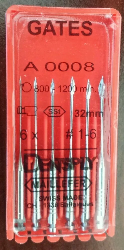 DENTSPLY GATES GLIDDEN Dental DRILLS All sizes 6/PACK