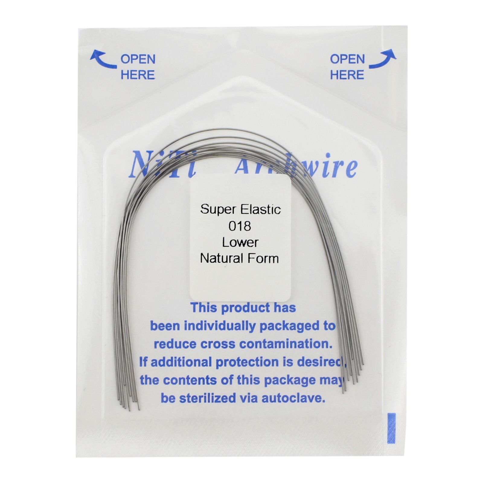 100PCS Dental Orthodontic Niti Arch Wire Rectangular Round Natural Upper Lower