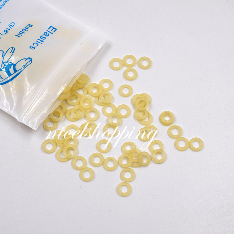 10 Packs /1000 Pcs Dental Orthodontic Rubber Bands Elastic Brace 15 Size Choice