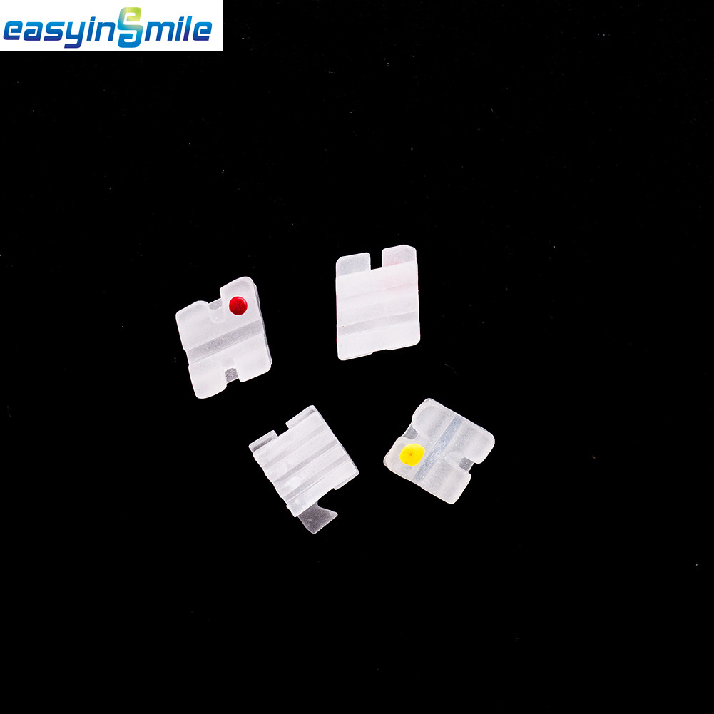 10packs Dental Orthodontic Ceramic Bracket Clear Braces Roth 345 with Hook 022