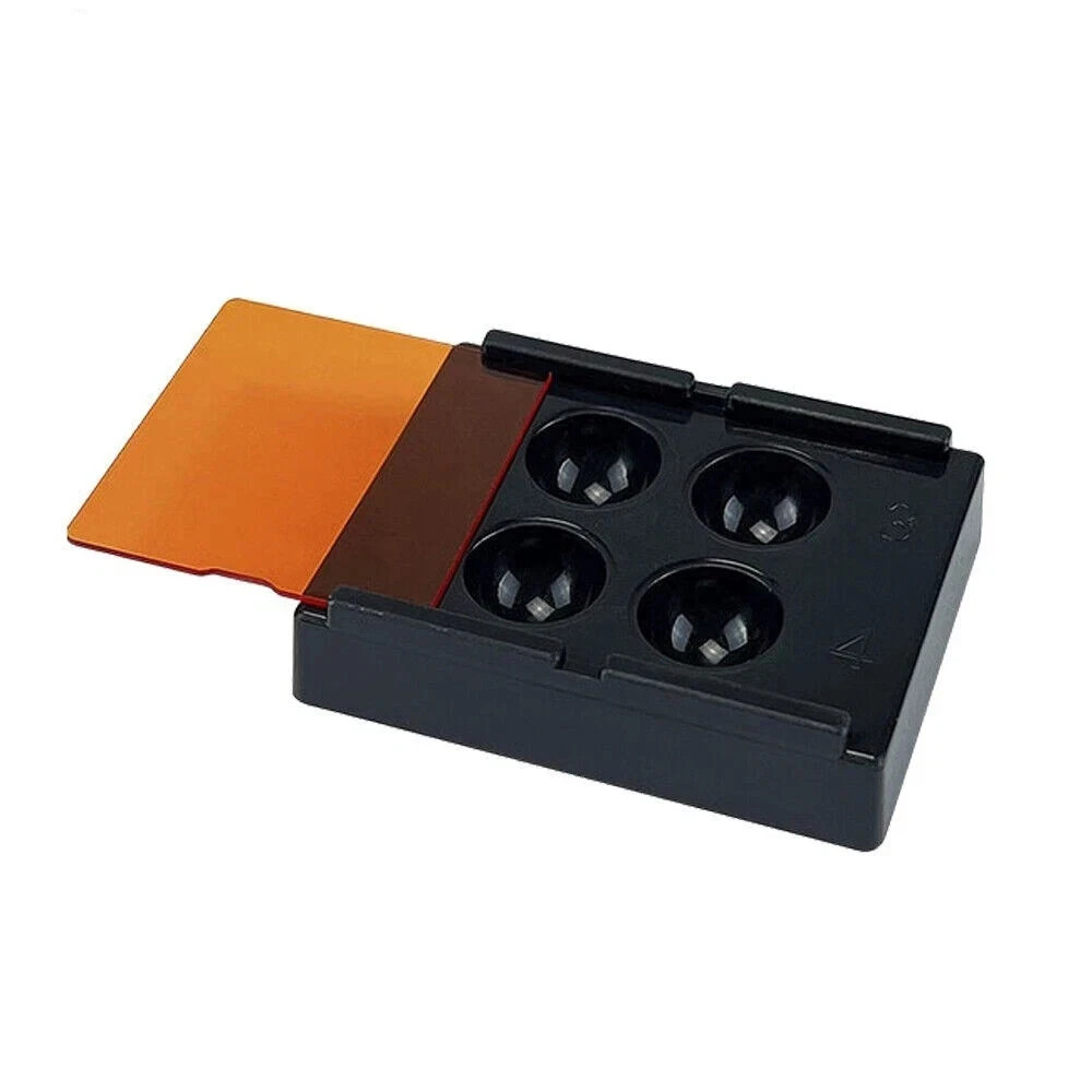 5Pcs Dental 4 Well with Light Shield Cover Palette Bonding Tray Mixing Wells