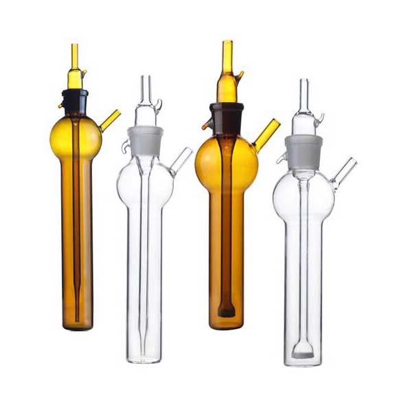 10-250ml Glass Ball-shape Gas Sampling Tube Gas Collecting Bottle Lab Supply