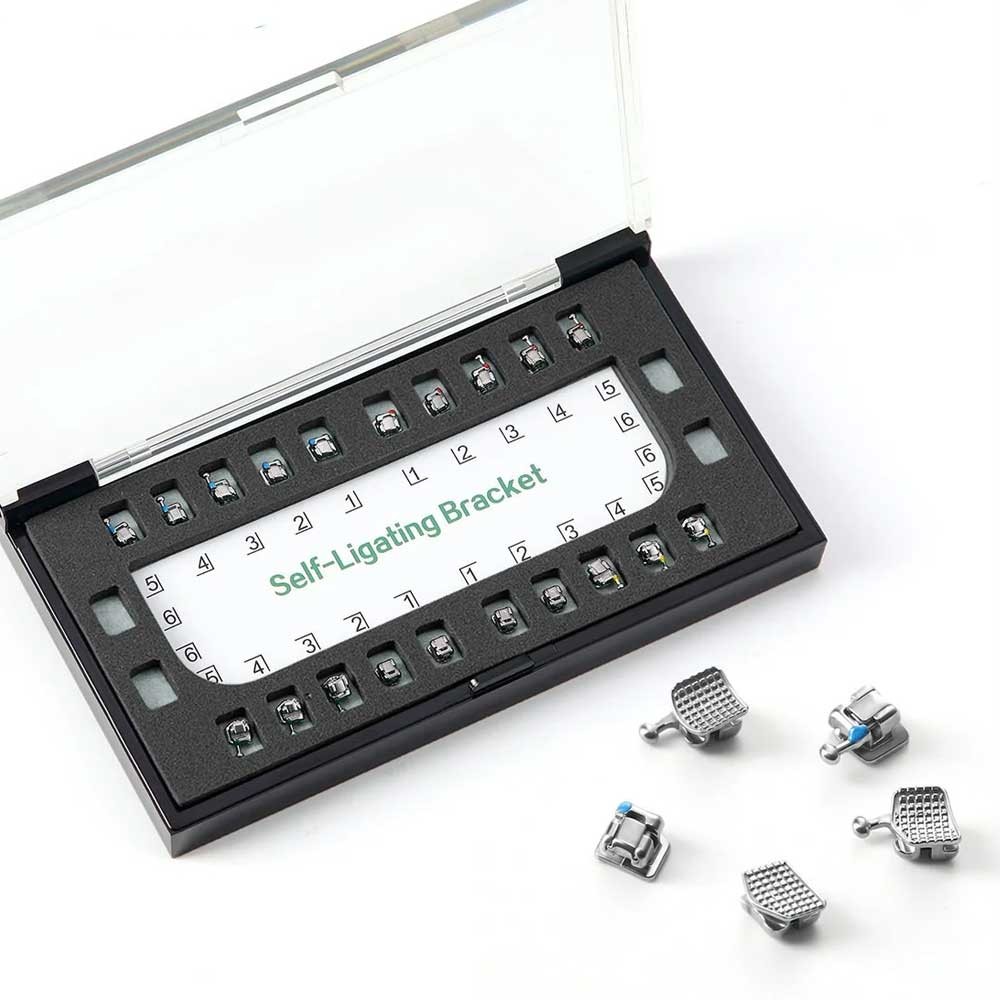 1 box /20pcs Dental Orthodontic Self Ligating Braces Bracket Roth.022 Hooks 345