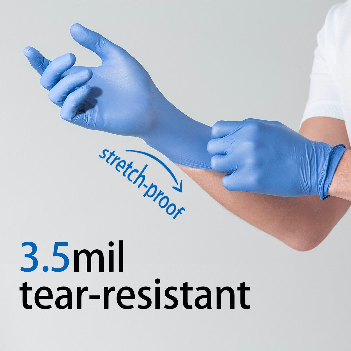 GP Craft Disposable Medical Grade Nitrile 3.5mil Blue XS Glove Latex Free 100pcs